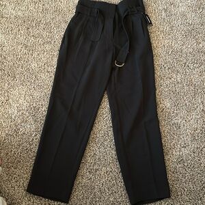 Express Ankle High Rise Belted Pants